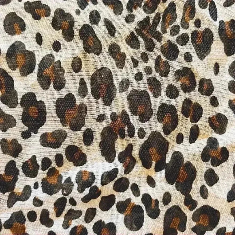 Leopard Print Infinity Soft Bohemian Womens Scarf - Picture 4 of 4